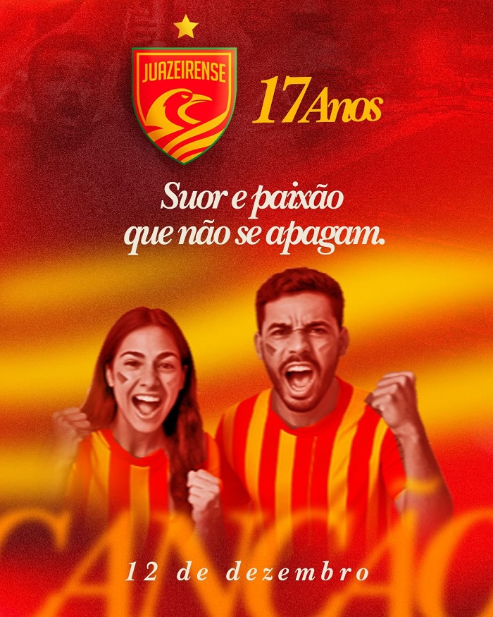Parabéns Juazeirense! Hoje é Aniversário do Nosso Cancão de Fogo