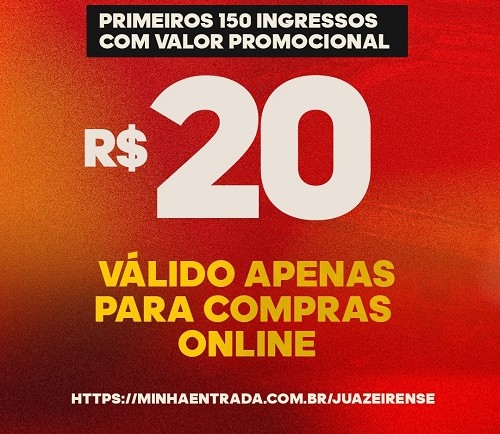 Juazeirense tem jogo da arrancada no baianão, neste domingo (16). Ingressos promocionais à venda online. Compre aqui