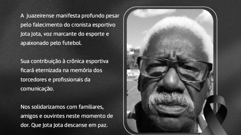 Nota de Pesar: Juazeirense lamenta morte do radialista Jota, Jota